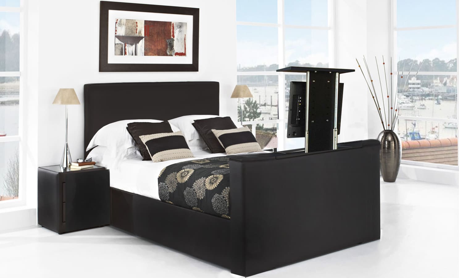 Boxsprings met TV lift Gratis Ultieme luxe