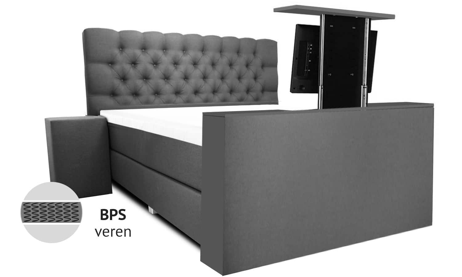 Boxspring XXL Romantic met TvLift koopt u bij BoschBedding