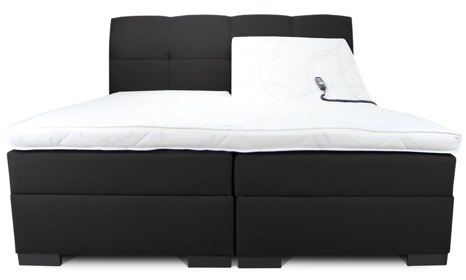 Elektrische boxspring venetie zwart