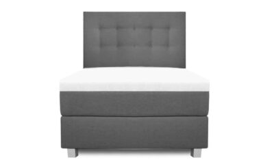 Eenpersoons boxspring XXL Modern grijs