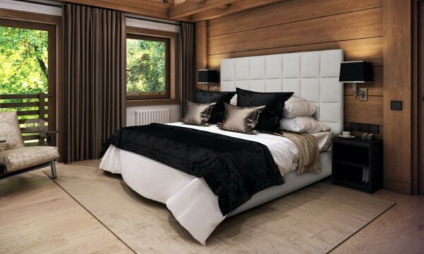 Boxspring Luxury Florence zij- en bovenaanzicht