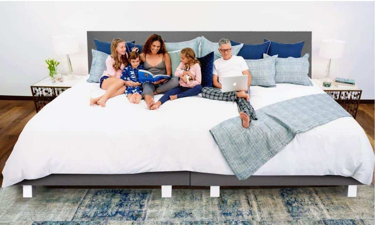 Kingsize familie boxspring bed koopt u bij BoschBedding