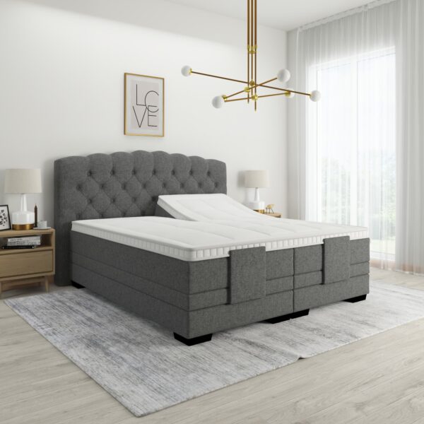 Elektrische boxspring luxury valencia met rem antraciet