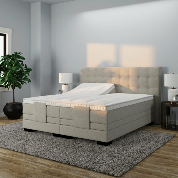 Elektrisch Boxspring Luxury Lissabon met rem beige