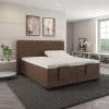 Elektrische boxspring luxury nice met rem bruin