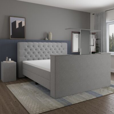 Boxspring Romantic met tv-lift in setting