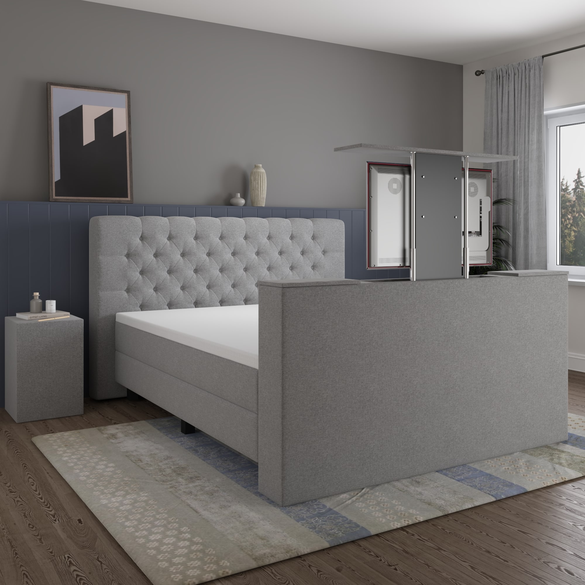 Boxspring XXL Romantic met Tv-Lift