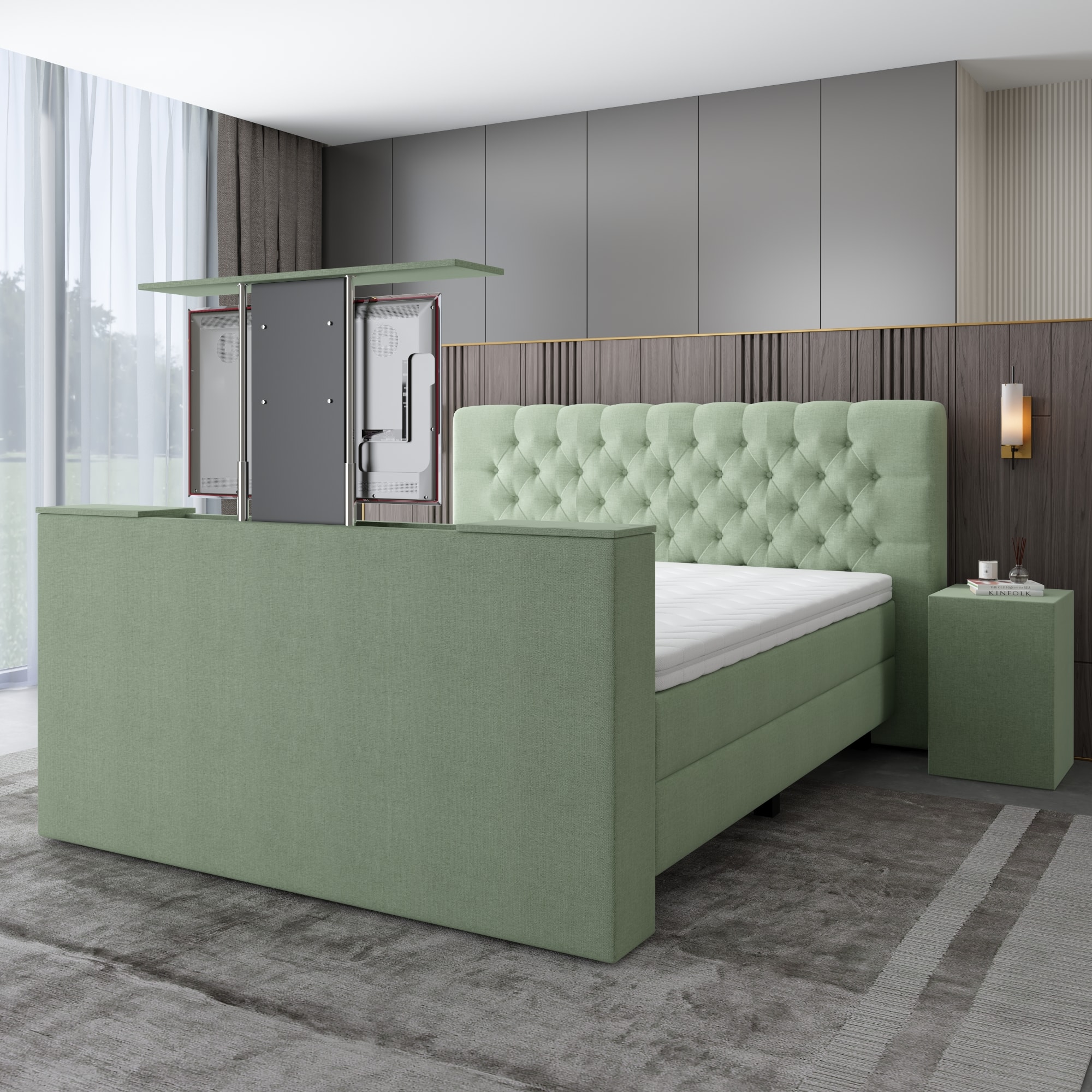 Boxspring luxury Nice met TV Lift - Afbeelding 8