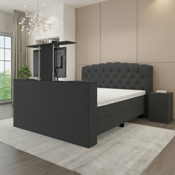 Boxspring Luxury Valencia met TV-lift Zwart