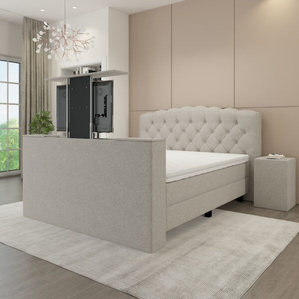 Boxspring Luxury Valencia met TV-lift Beige