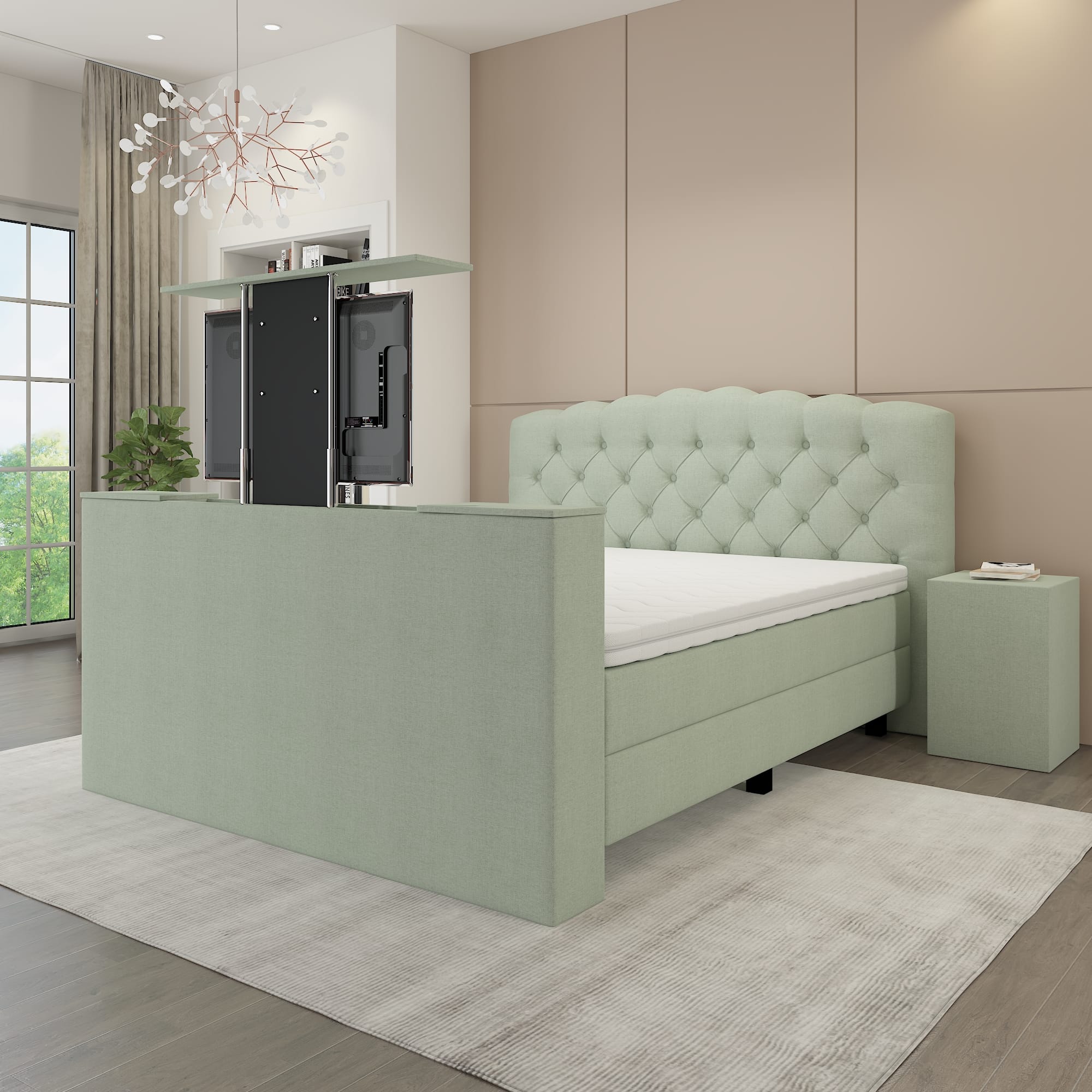 Boxspring Luxury Valencia met TV lift - Afbeelding 8