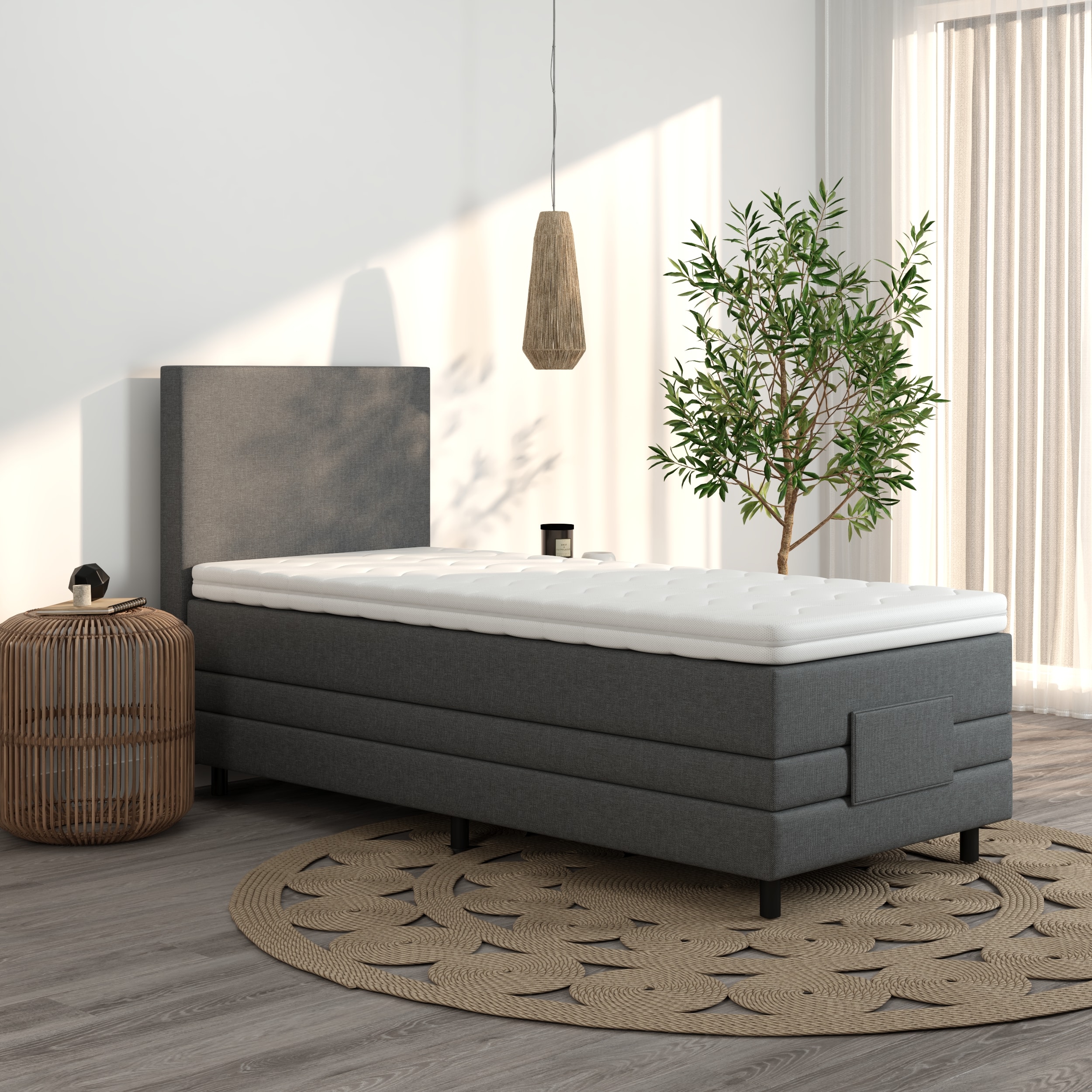 1 persoons hoog laag boxspring