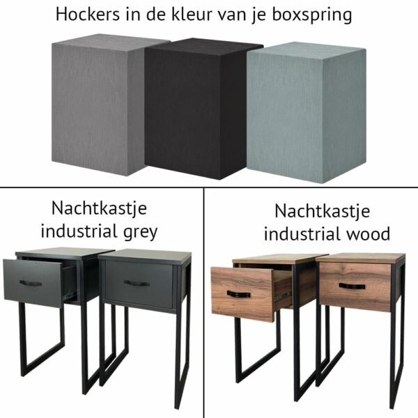 nachtkastjes en Hockers