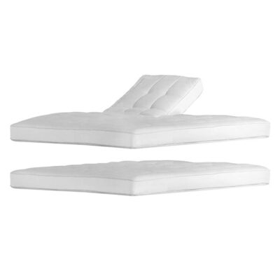 Koudschuim splittopmatras royal 12cm zij- en bovenaanzicht