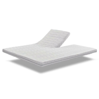 Traagschuim splittopmatras 6cm zij- en bovenaanzicht