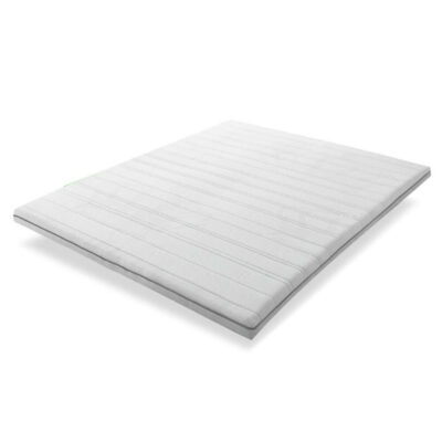 Traagschuim topmatras 8cm zij- en bovenaanzicht