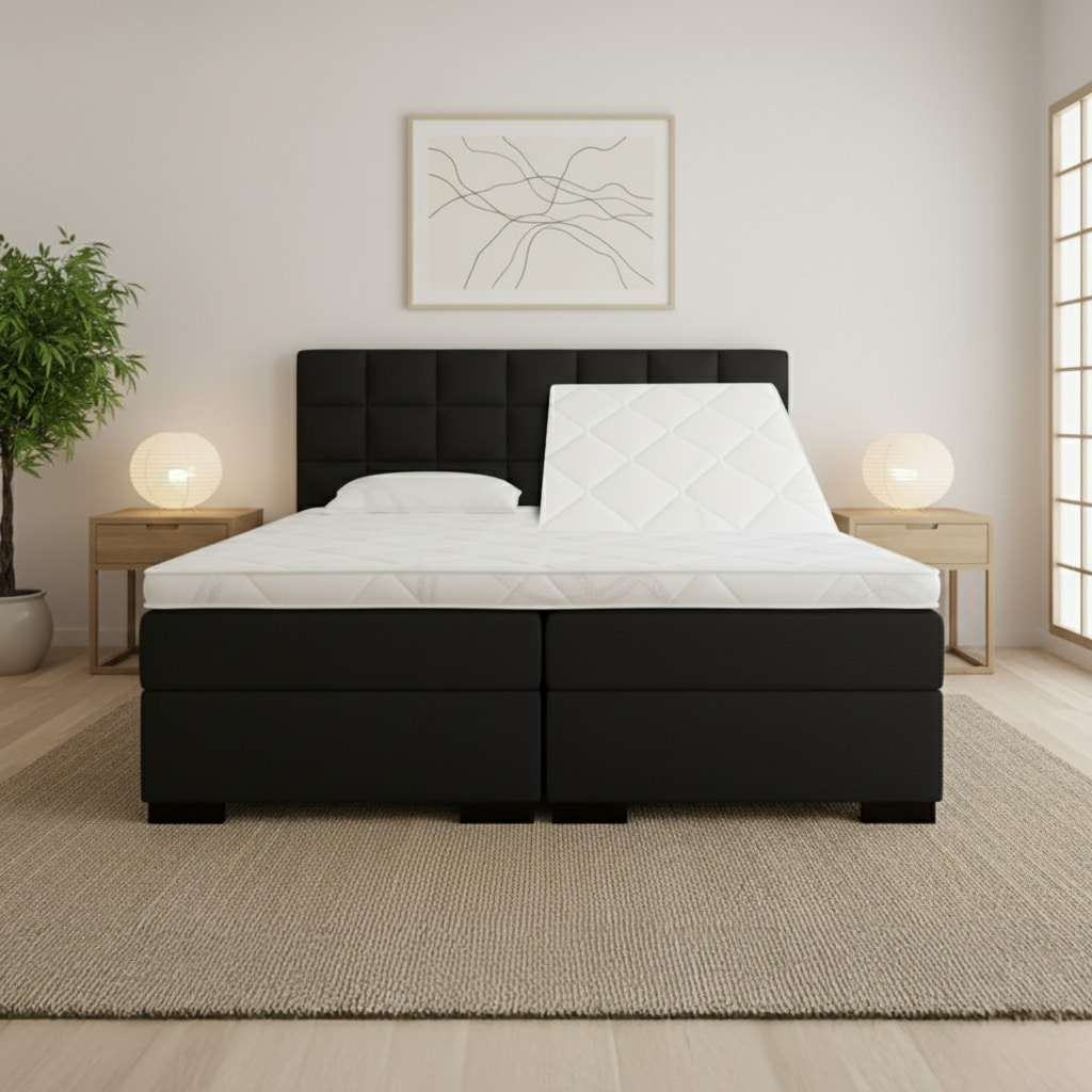 boxspring elektrische luxury florence zwart