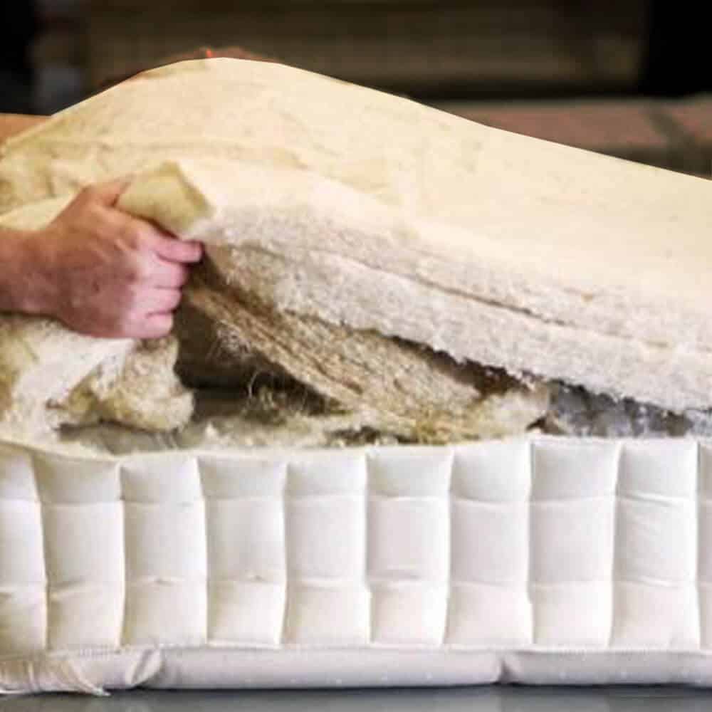 Binnenkant van het KING Matras