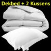 Dekbed met 2 kussens