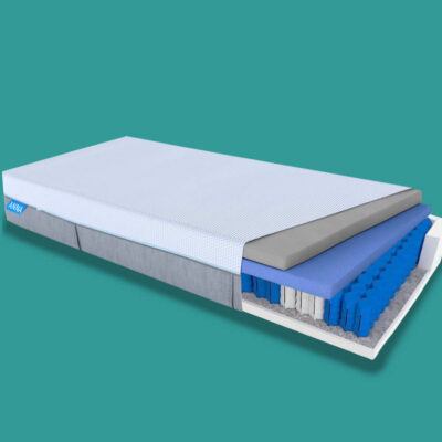 ANNA original matras doorsnee zij- en bovenaanzicht
