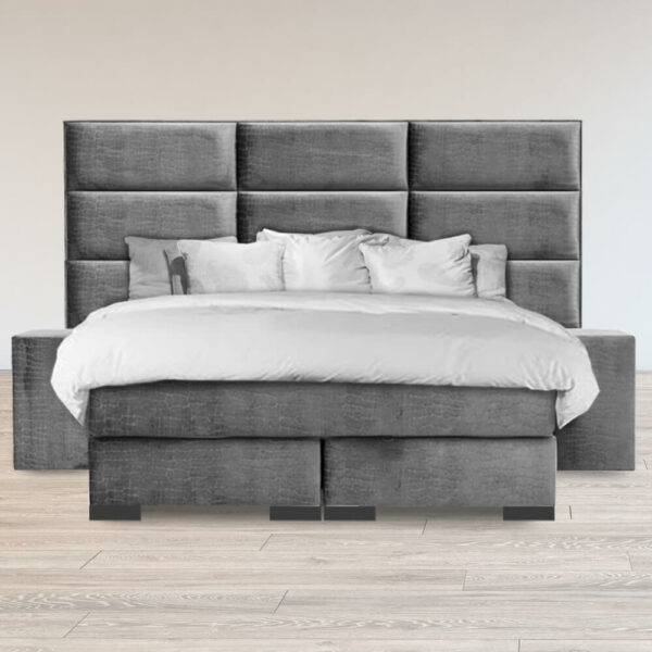 Voorkant van Boxspring Brut in antraciet