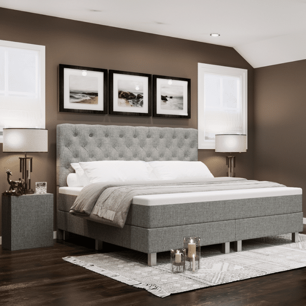 Boxspring XXL Romantic Grijs