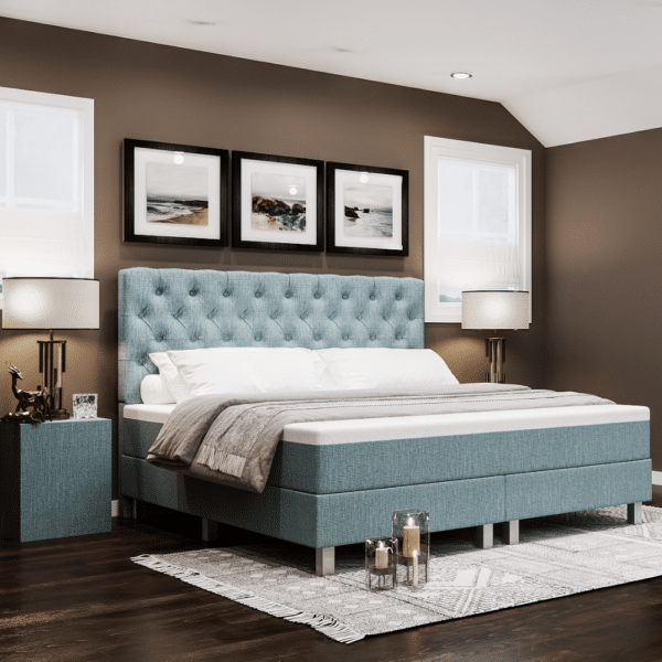 Boxspring XXL Romantic Blauw