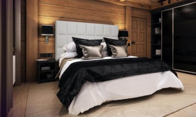 Zijkant van Boxspring Luxury Florence in slaapkamer