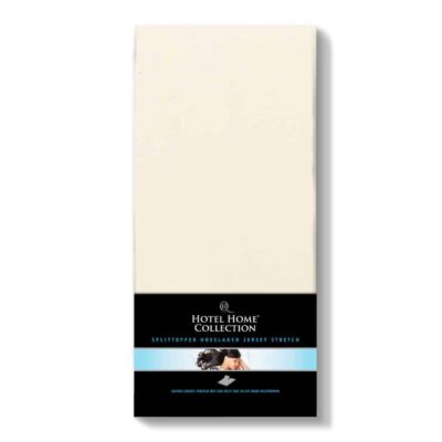 split topper hoeslaken creme in verpakking