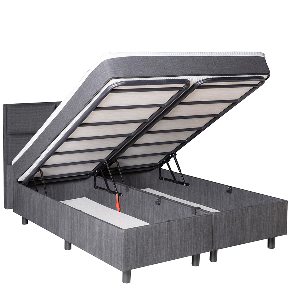 Zijkant van Opbergboxspring Magnum open