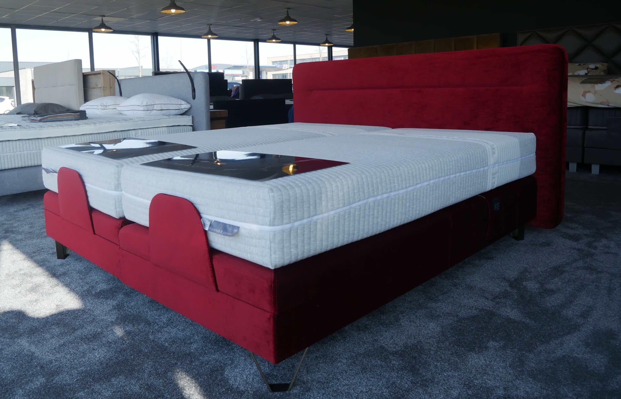 Haarhuis-Jansen-boxspring Haarhuis & Jansen, rode boxspring