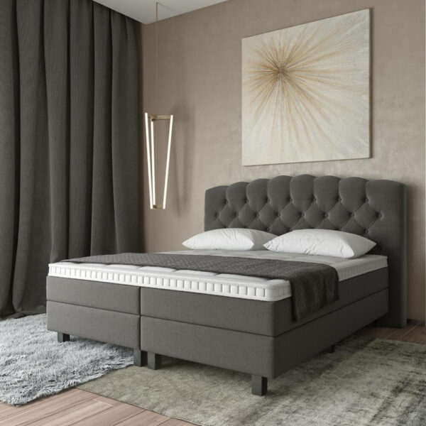 Zijaanzicht Boxspring Luxury Valencia in slaapkamer