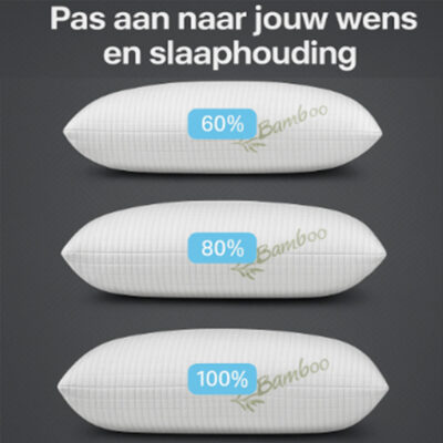 Bamboe kussen afstellen