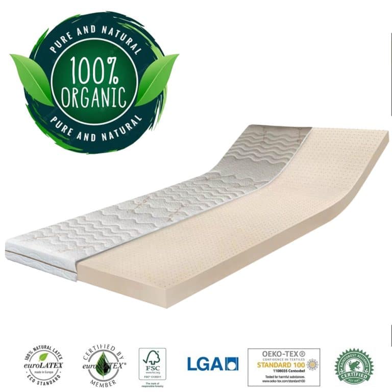 Topmatras 100% Natuur latex topmatras koopt u bij BoschBedding